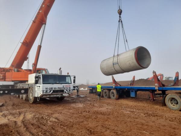 Prefabricados Delta ganha o contrato para o fornecimento de tubos para o projeto dos Canais de Bajo Carrión (Palencia)